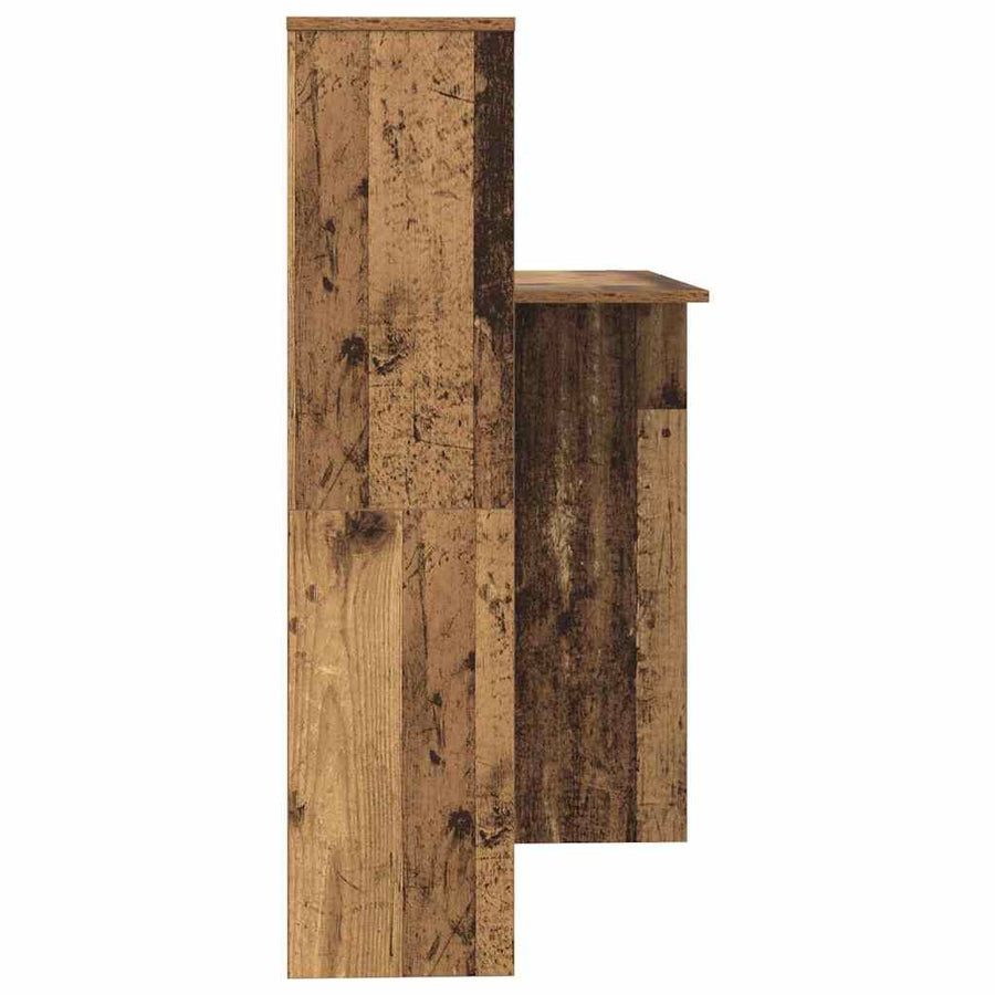 Bureau met plank Oud Hout 131,5 x 50 x 106,5 cm Bewerkt hout