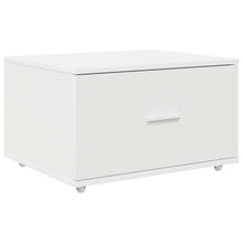 Ladenkast met wiel Wit 55 x 45 x 31 cm