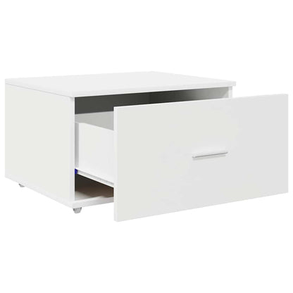 Ladenkast met wiel Wit 55 x 45 x 31 cm