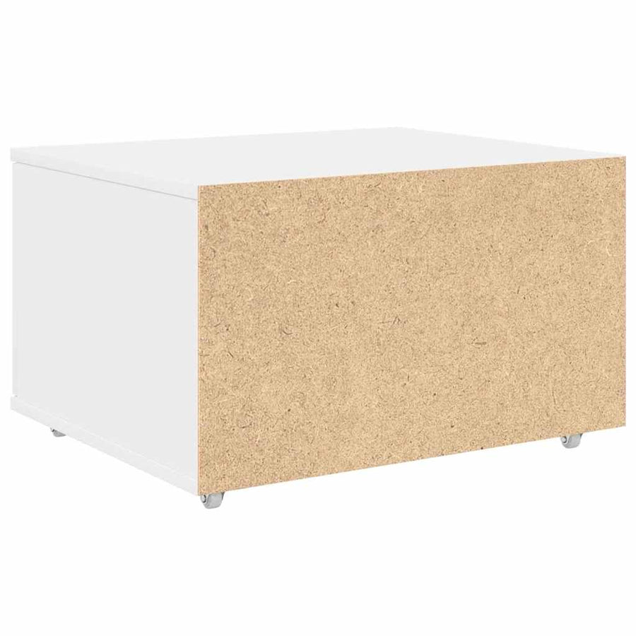 Ladenkast met wiel Wit 55 x 45 x 31 cm