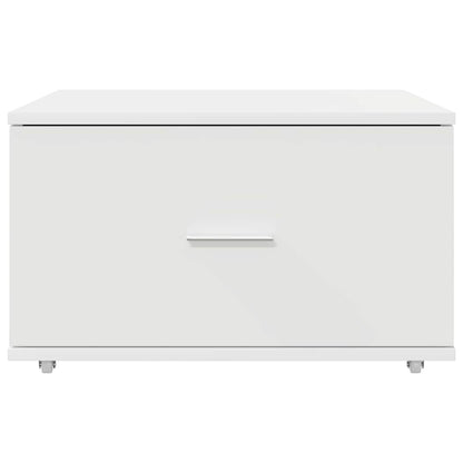 Ladenkast met wiel Wit 55 x 45 x 31 cm