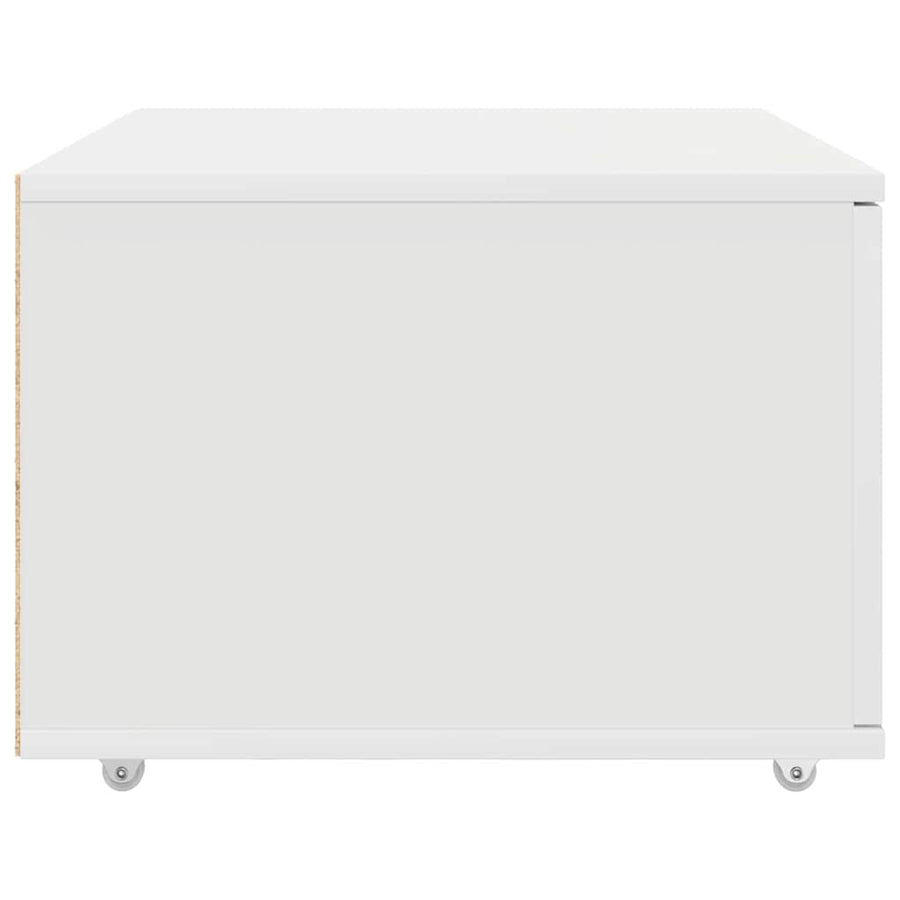 Ladenkast met wiel Wit 55 x 45 x 31 cm