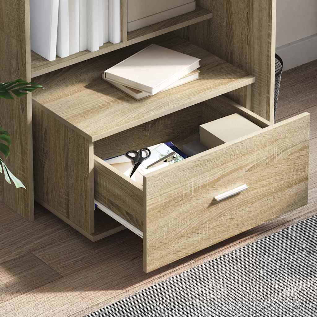 Ladenkast met wiel Sonoma Eiken 55 x 45 x 31 cm