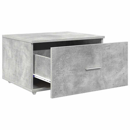 Ladenkast met wiel Beton Grijs 55 x 45 x 31 cm