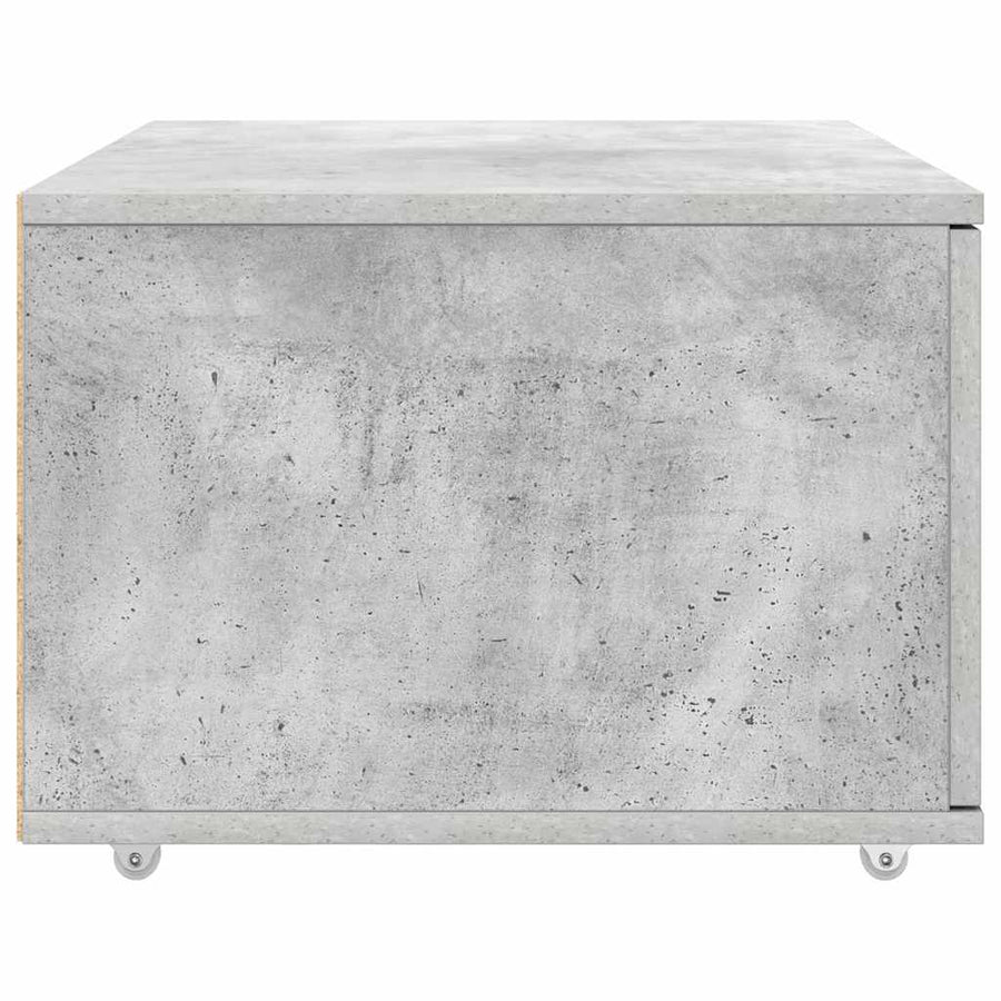 Ladenkast met wiel Beton Grijs 55 x 45 x 31 cm