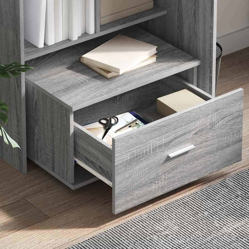 Ladenkast met wiel Grijs Sonoma 55 x 45 x 31 cm