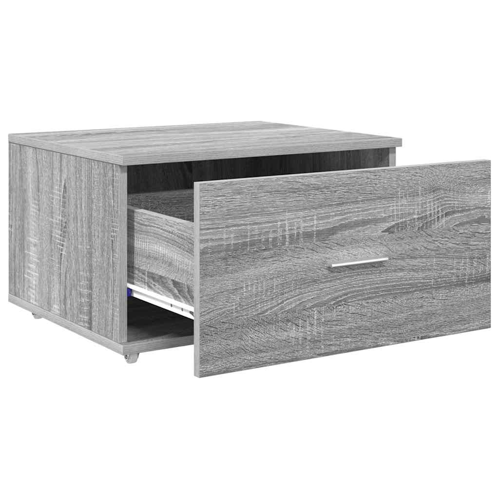 Ladenkast met wiel Grijs Sonoma 55 x 45 x 31 cm