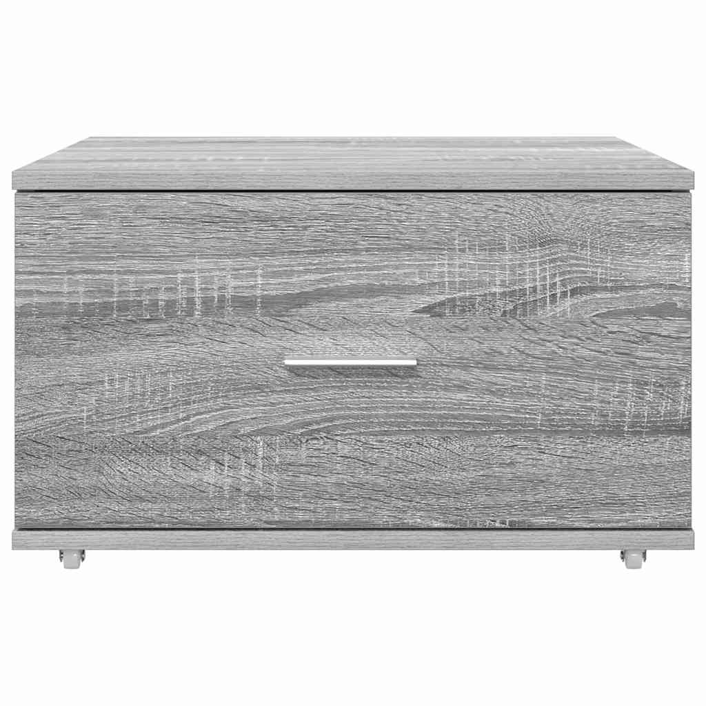 Ladenkast met wiel Grijs Sonoma 55 x 45 x 31 cm