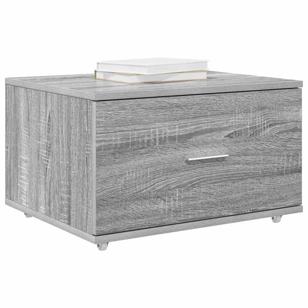 Ladenkast met wiel Grijs Sonoma 55 x 45 x 31 cm