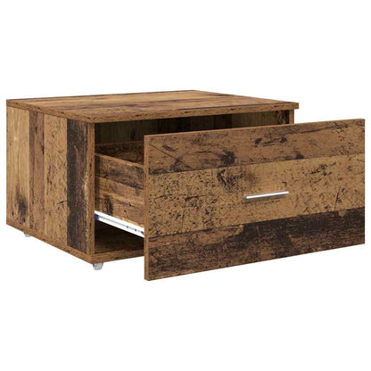 Ladenkast met wiel Oudhout 55 x 45 x 31 cm