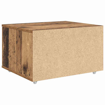 Ladenkast met wiel Oudhout 55 x 45 x 31 cm