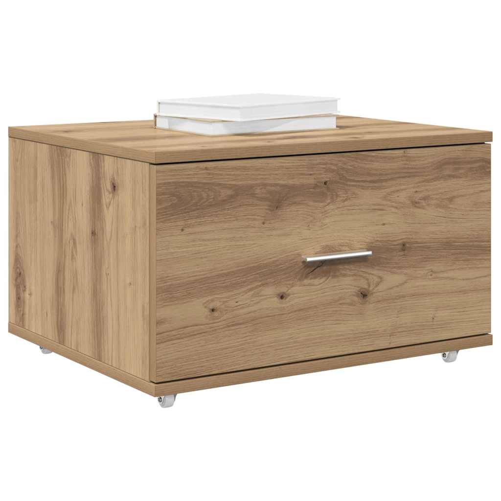 Ladenkast met wiel Artisan Eiken 55 x 45 x 31 cm