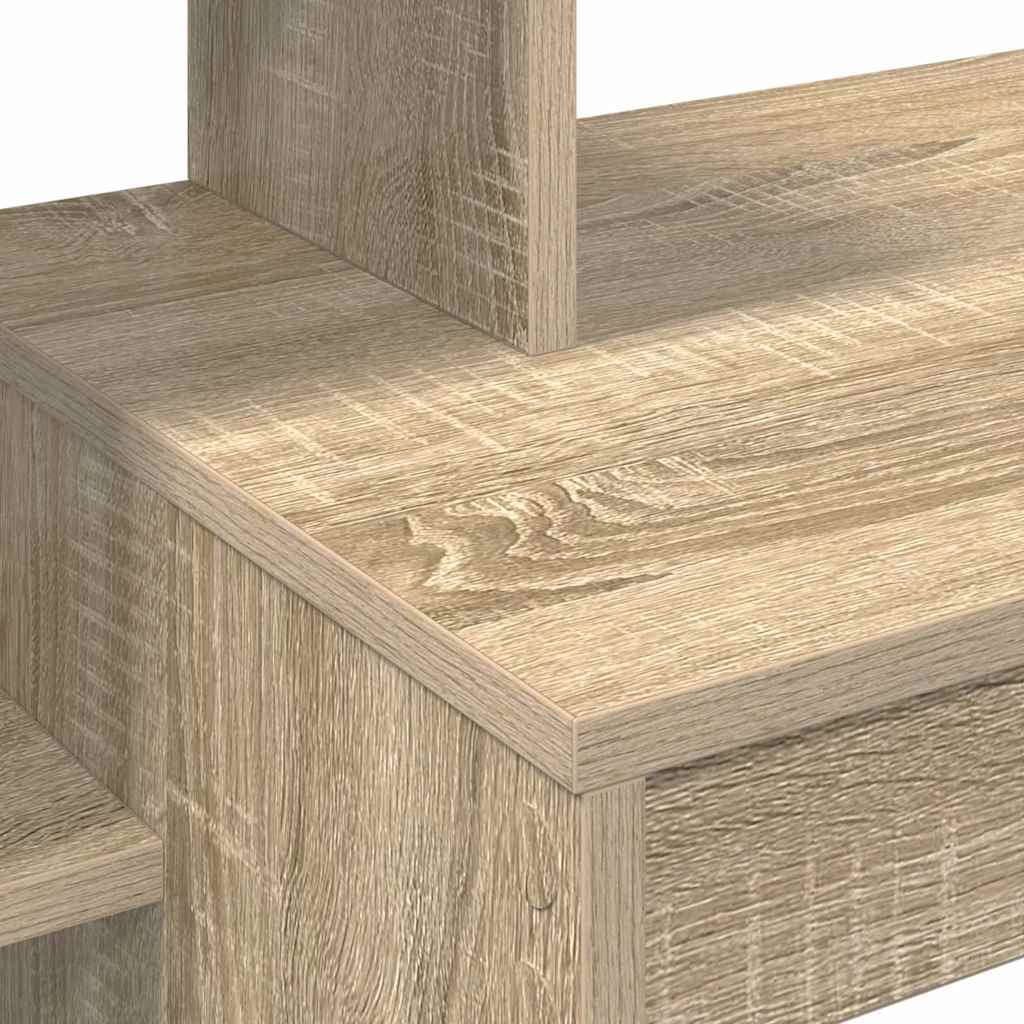 Bureau met plank Sonoma Eiken 100 x 40 x 90 cm Bewerkt hout