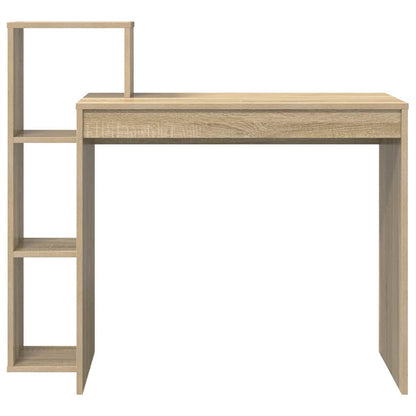 Bureau met plank Sonoma Eiken 100 x 40 x 90 cm Bewerkt hout