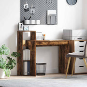 Bureau met plank 100x40x90 cm gerookt eiken