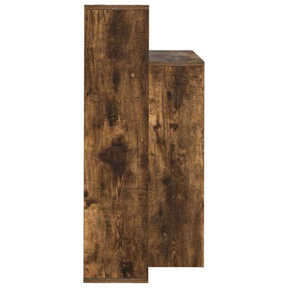 Bureau met plank Gerookt eiken 100 x 40 x 90 cm Bewerkt hout