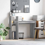 Bureau met plank grijs sonoma 100x40x90 cm