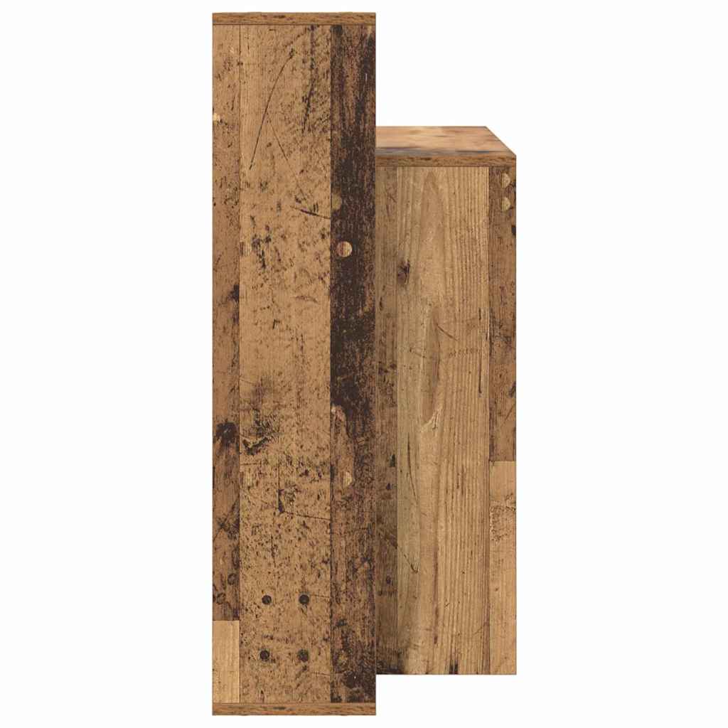Bureau met plank Oud Hout 100 x 40 x 90 cm Bewerkt hout