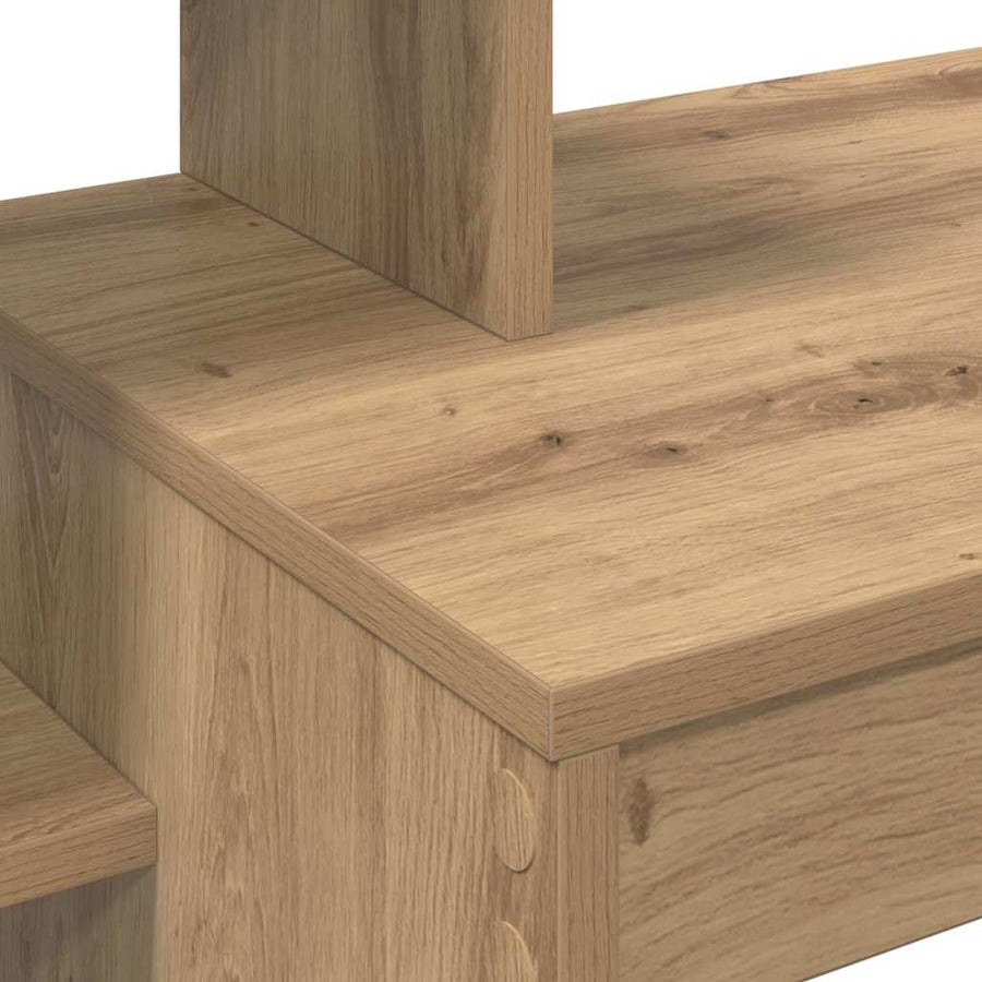Bureau met Opbergruimte Artisan Eiken 100x40x90 cm Geengineerd Hout