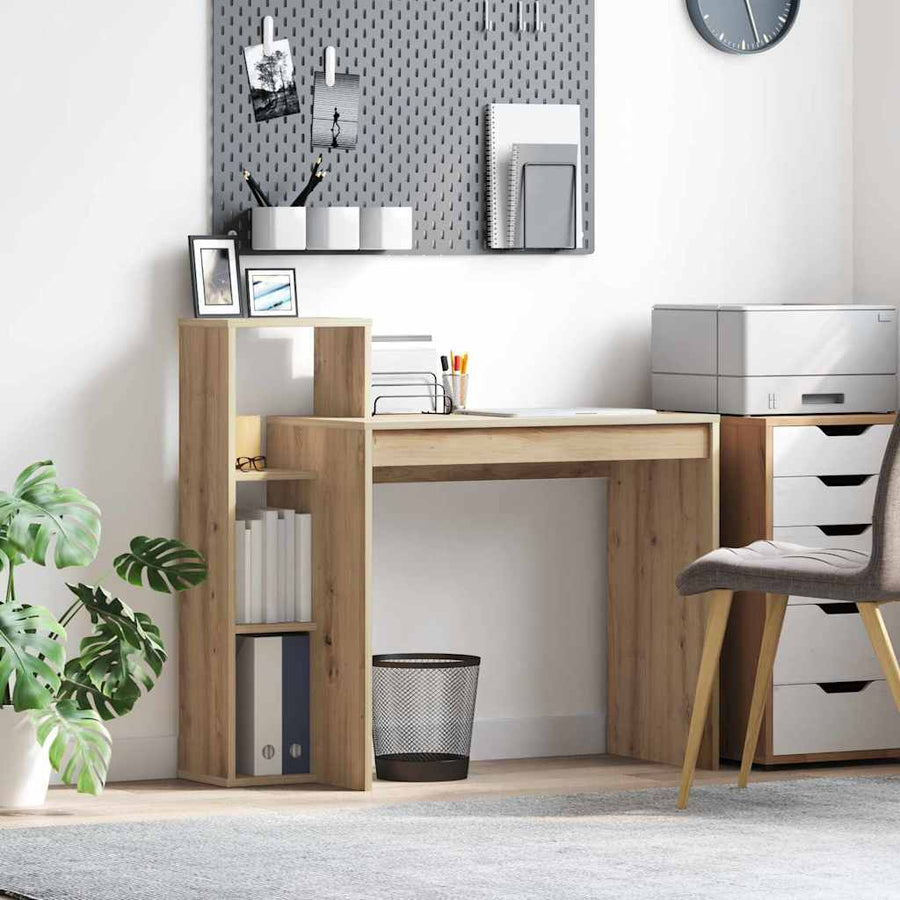 Bureau met Opbergruimte Artisan Eiken 100x40x90 cm Geengineerd Hout