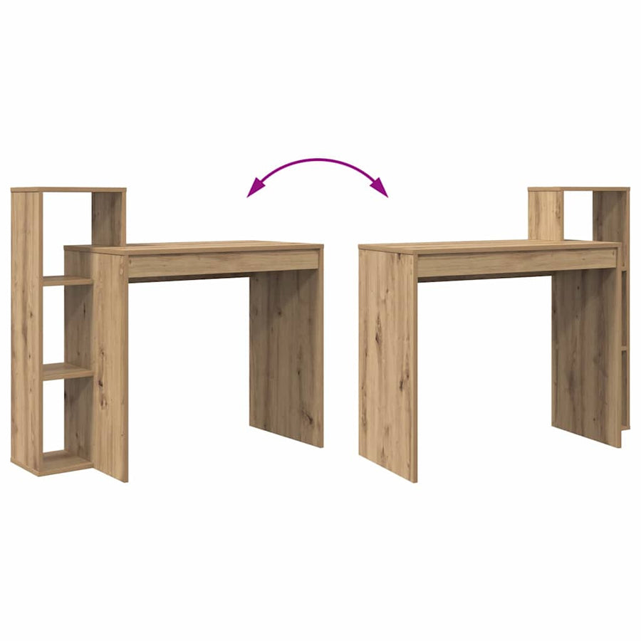 Bureau met Opbergruimte Artisan Eiken 100x40x90 cm Geengineerd Hout