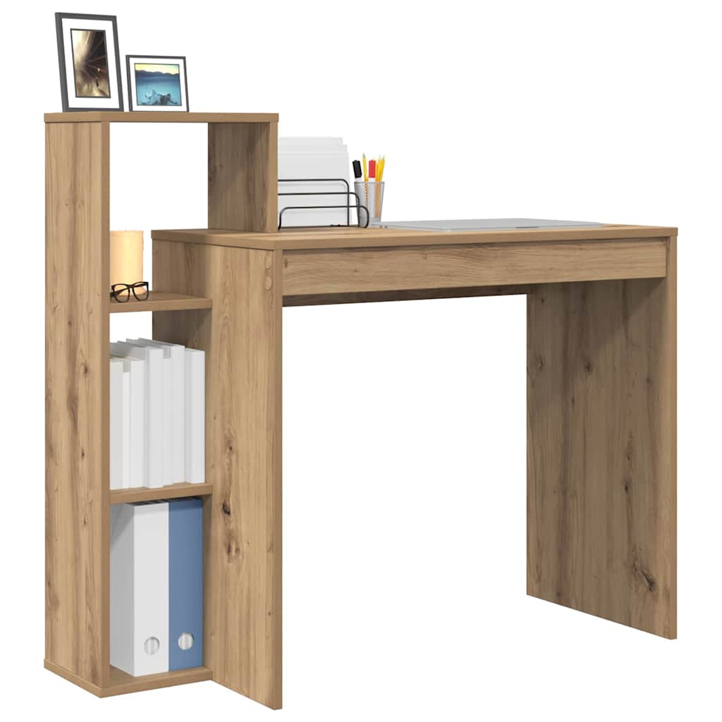 Bureau met Opbergruimte Artisan Eiken 100x40x90 cm Geengineerd Hout