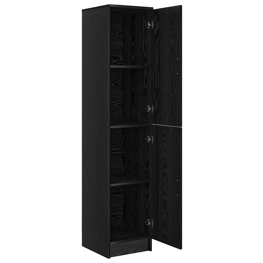 Hoge kast Zwart Eiken 35 x 39 x 168 cm