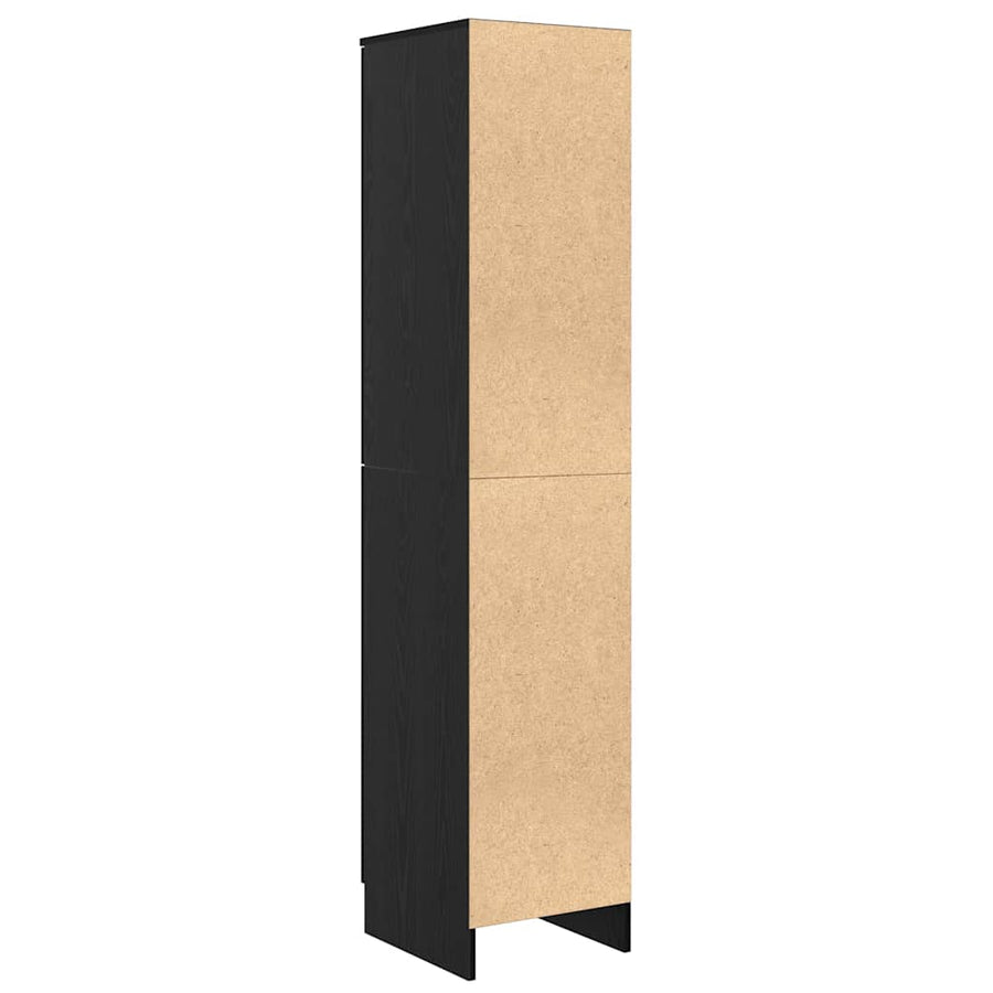 Hoge kast Zwart Eiken 35 x 39 x 168 cm