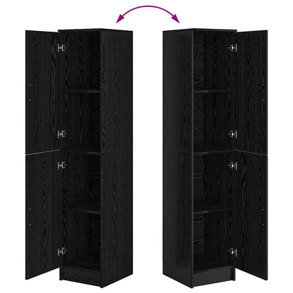 Hoge kast Zwart Eiken 35 x 39 x 168 cm