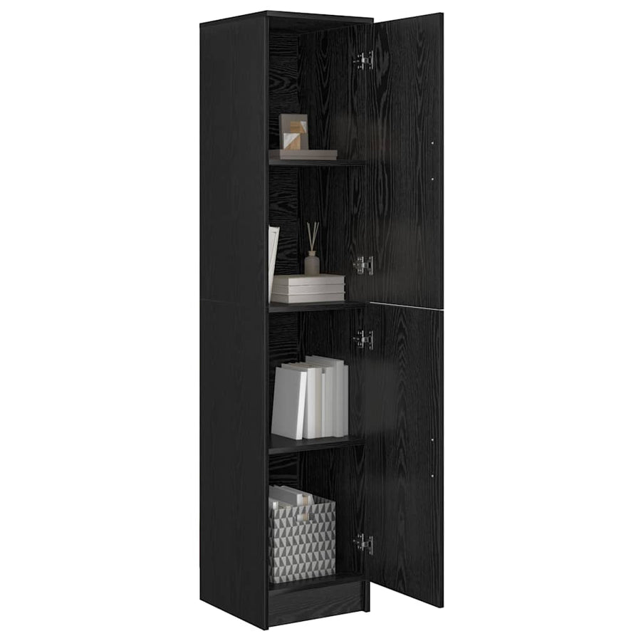 Hoge kast Zwart Eiken 35 x 39 x 168 cm