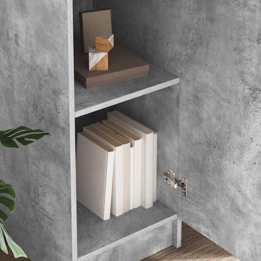 Hoge kast Beton Grijs 35 x 39 x 168 cm