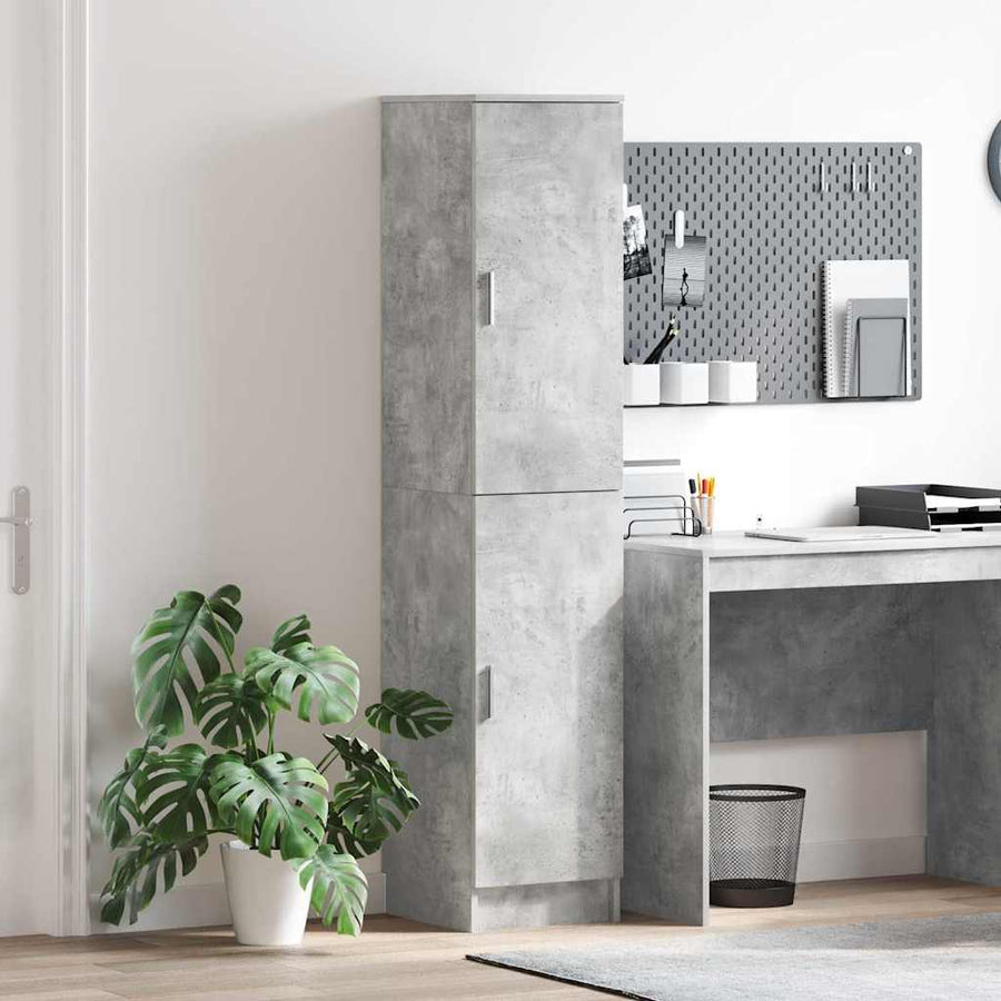 Hoge kast Beton Grijs 35 x 39 x 168 cm