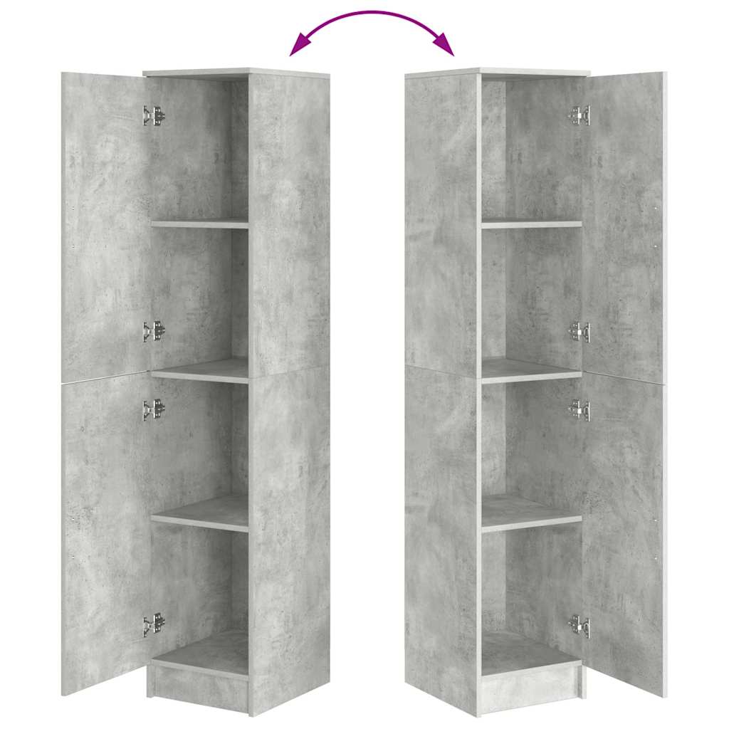 Hoge kast Beton Grijs 35 x 39 x 168 cm