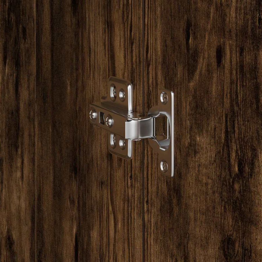Hoge kast Gerookt eiken 35 x 39 x 168 cm