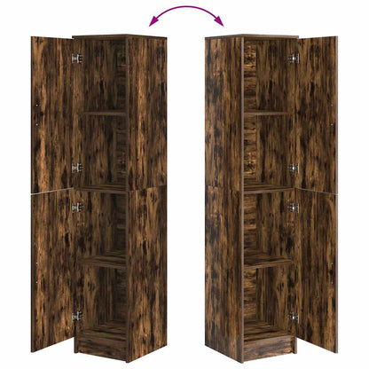 Hoge kast Gerookt eiken 35 x 39 x 168 cm