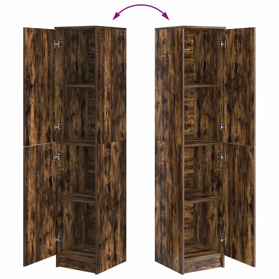 Hoge kast Gerookt eiken 35 x 39 x 168 cm