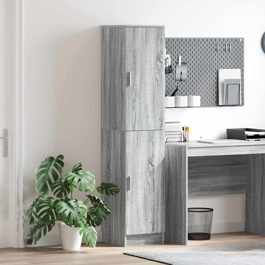 Hoge kast Grijs Sonoma 35 x 39 x 168 cm