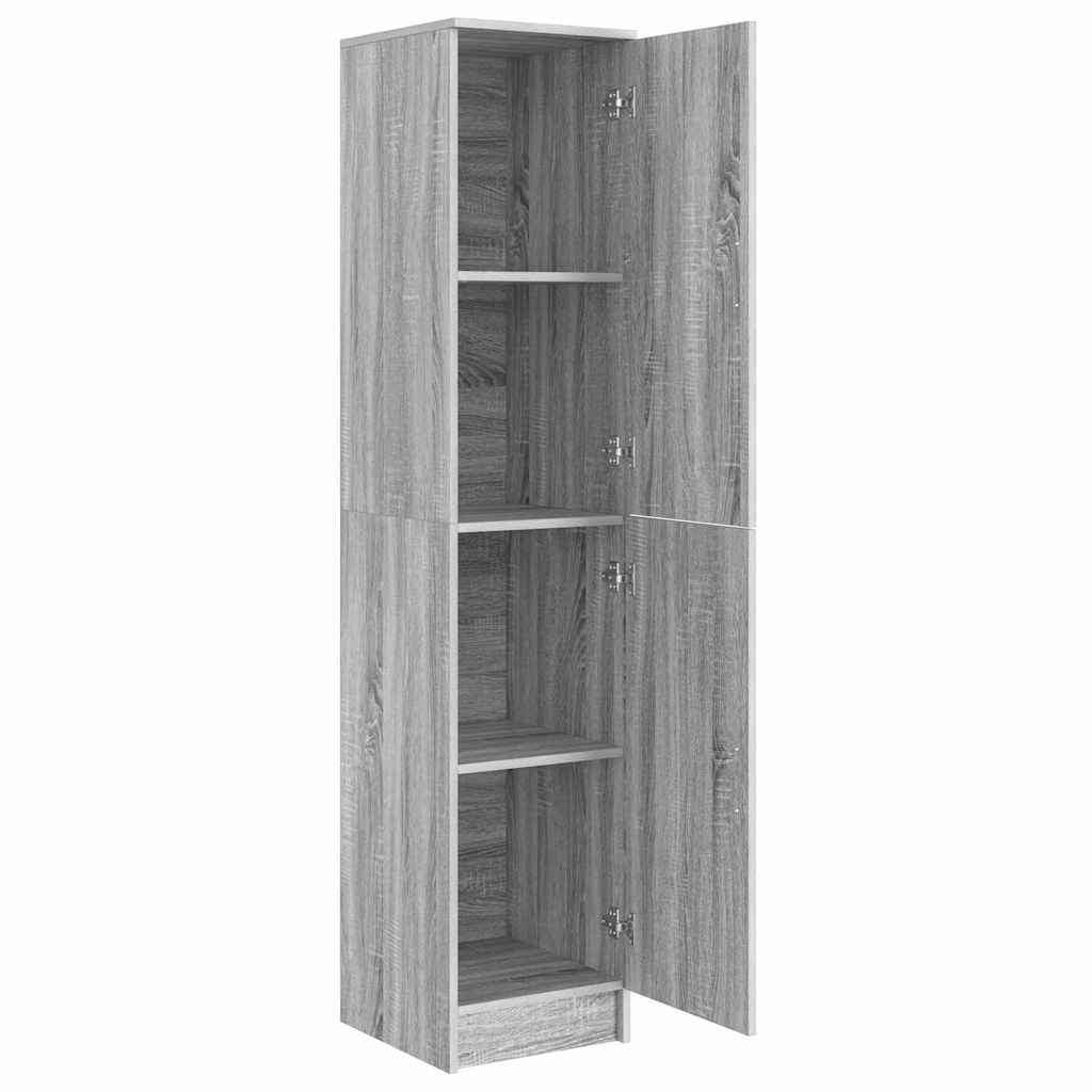 Hoge kast Grijs Sonoma 35 x 39 x 168 cm