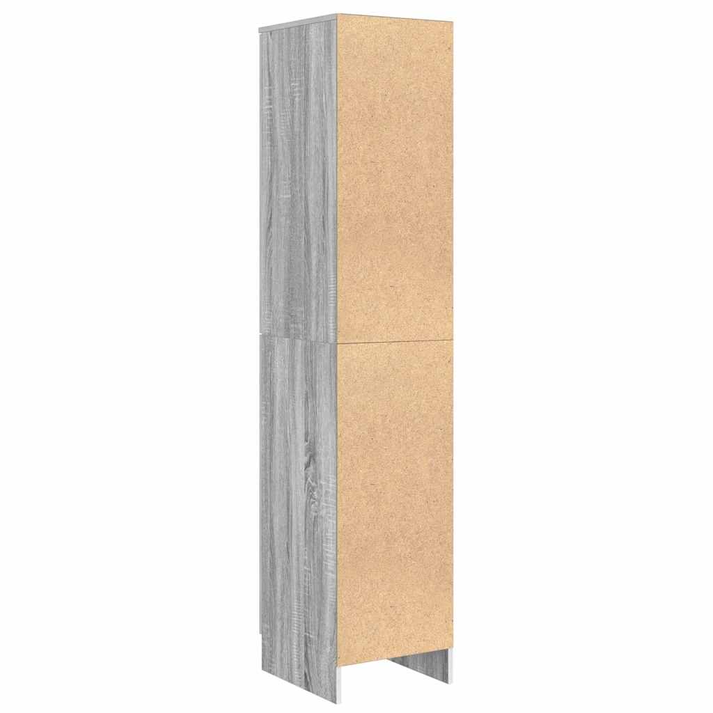 Hoge kast Grijs Sonoma 35 x 39 x 168 cm