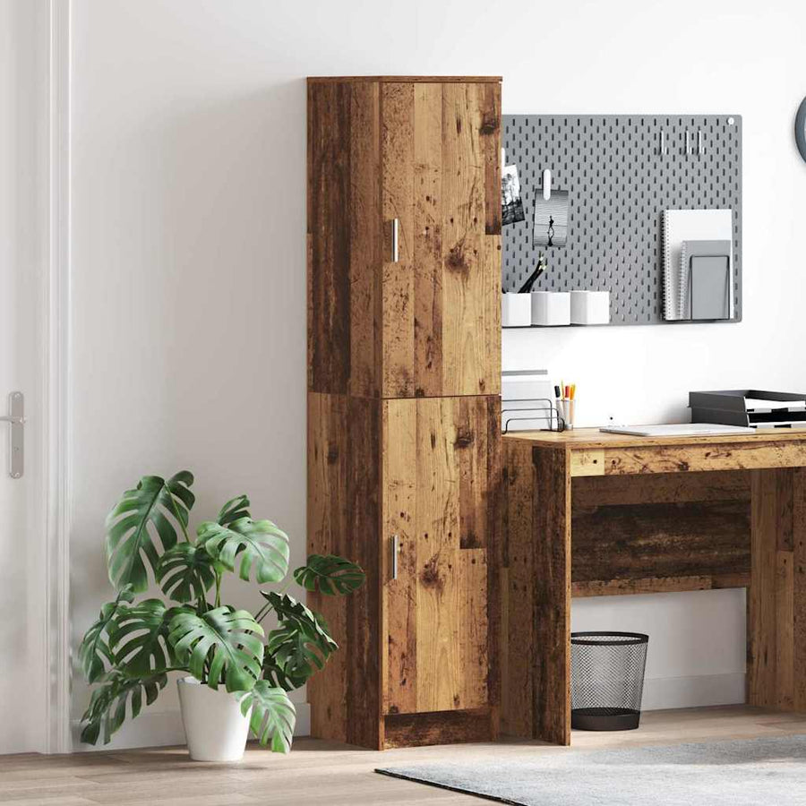 Hoge kast Oudhout 35 x 39 x 168 cm