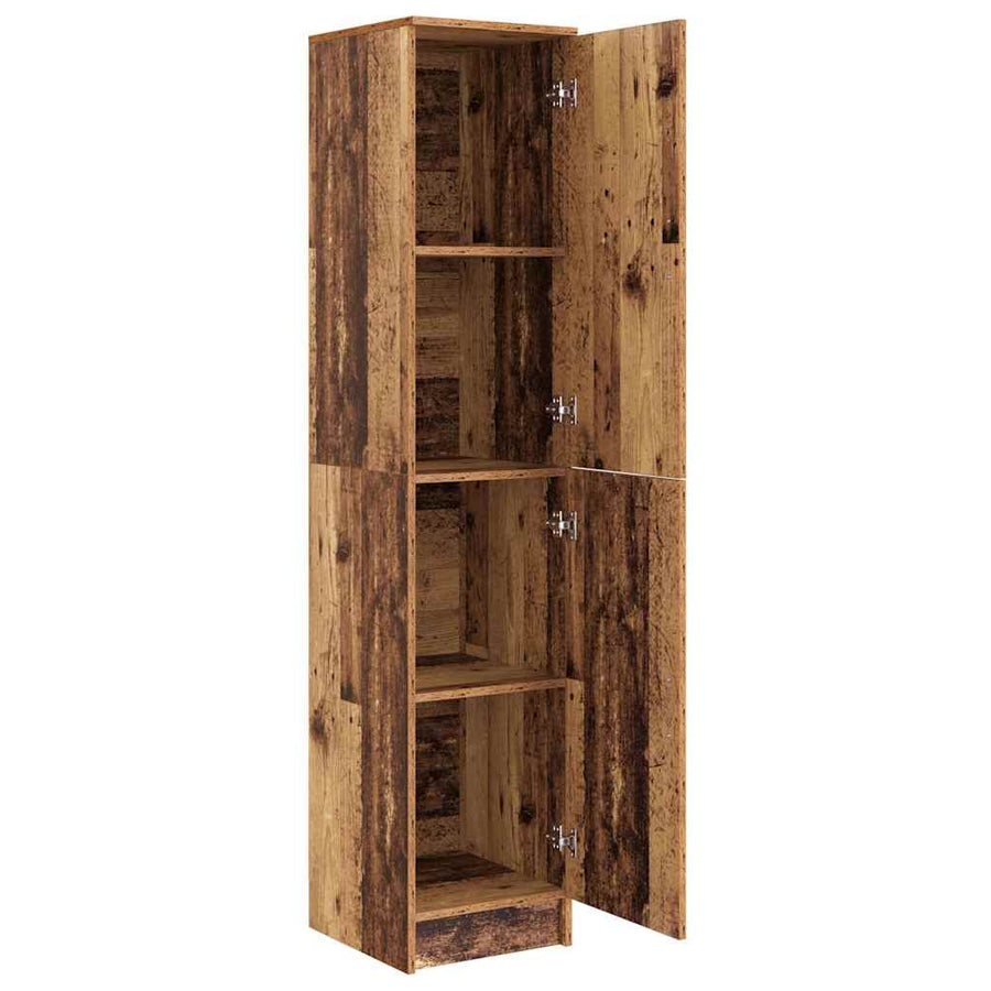 Hoge kast Oudhout 35 x 39 x 168 cm