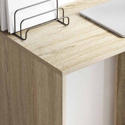 Bureau met plank Sonoma Eiken 78,5 x 37 x 154,5 cm Bewerkt hout