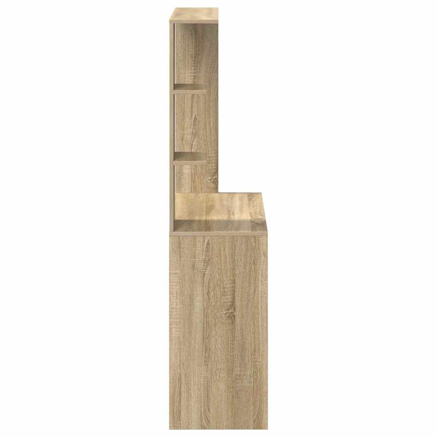 Bureau met plank Sonoma Eiken 78,5 x 37 x 154,5 cm Bewerkt hout