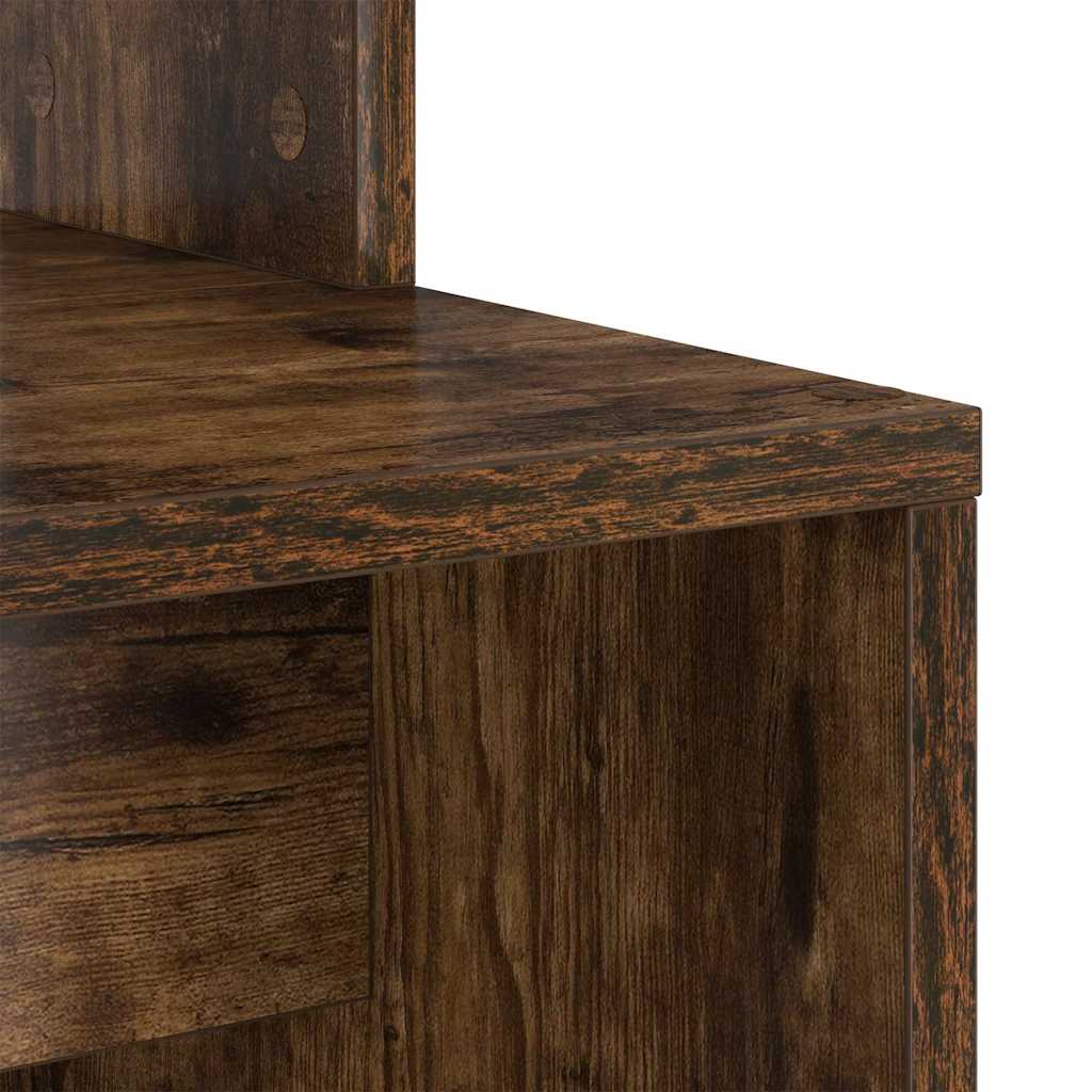 Bureau Gerookt eiken 78,5 x 37 x 154,5 cm Bewerkt hout