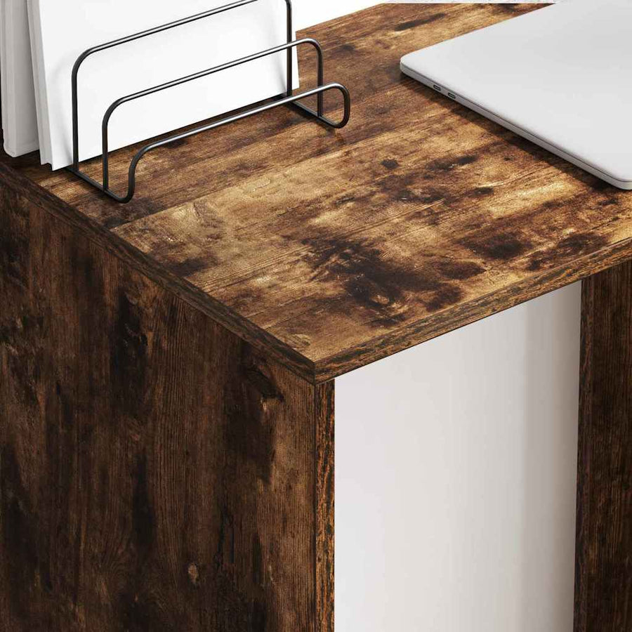 Bureau Gerookt eiken 78,5 x 37 x 154,5 cm Bewerkt hout