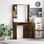 Bureau gerookt eiken 78,5x37x154,5 cm bewerkt hout