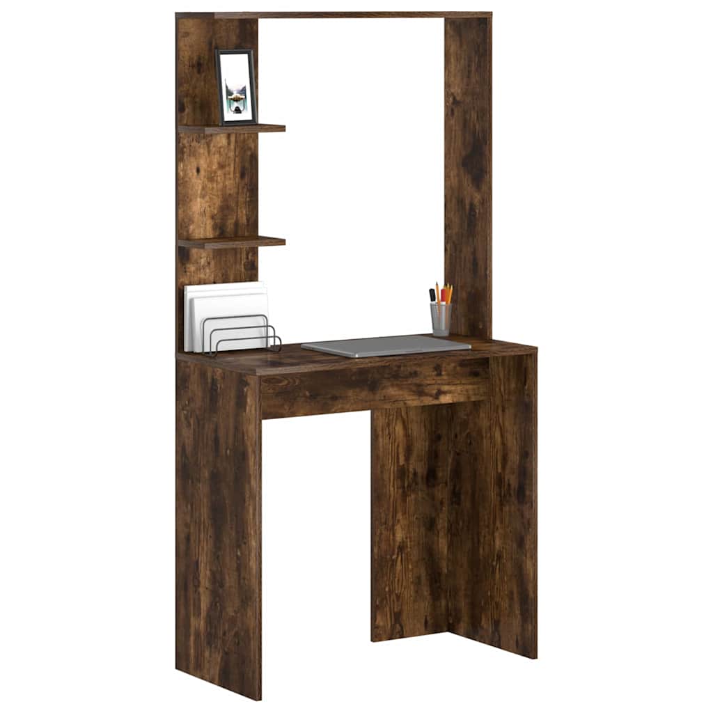 Bureau Gerookt eiken 78,5 x 37 x 154,5 cm Bewerkt hout