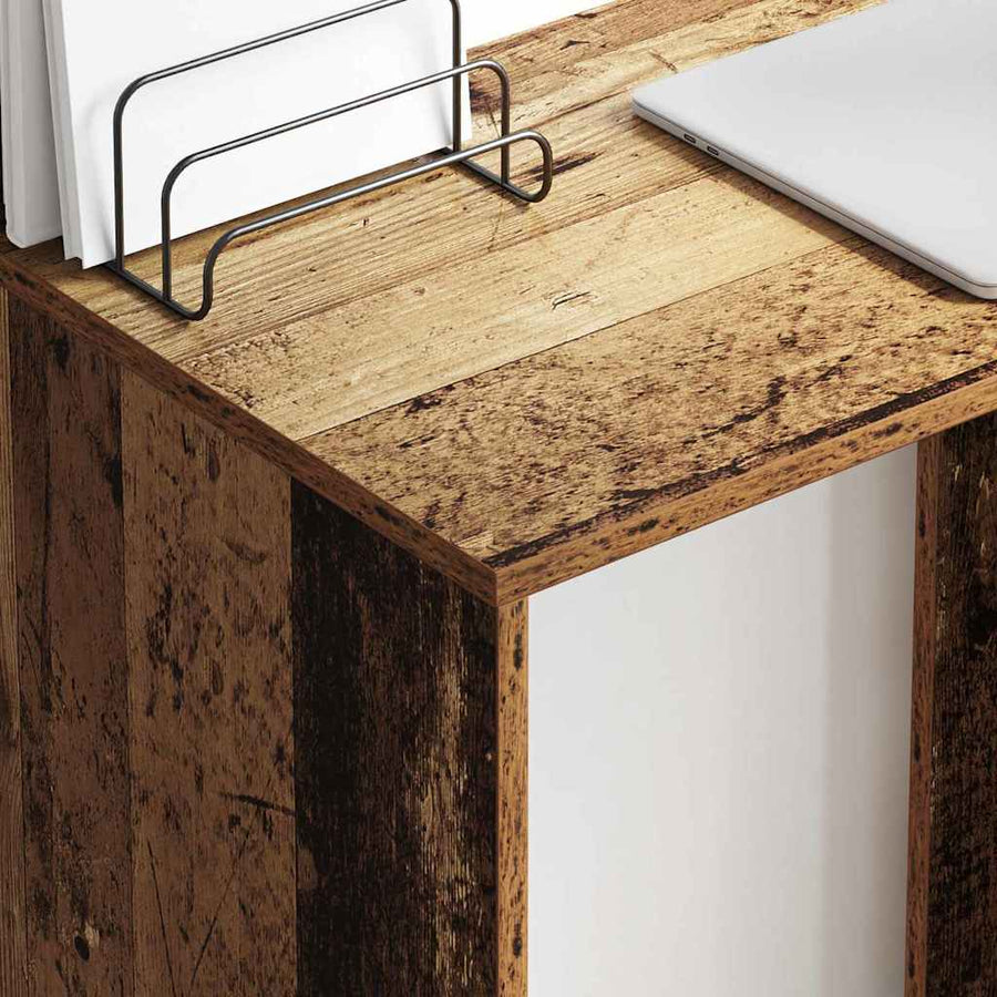 Bureau met plank Oud Hout 78,5 x 37 x 154,5 cm Bewerkt hout
