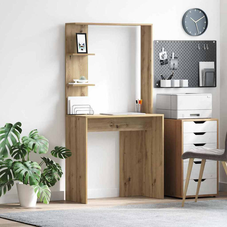 Bureau Artisan Eiken 78,5 x 37 x 154,5 cm Bewerkt hout