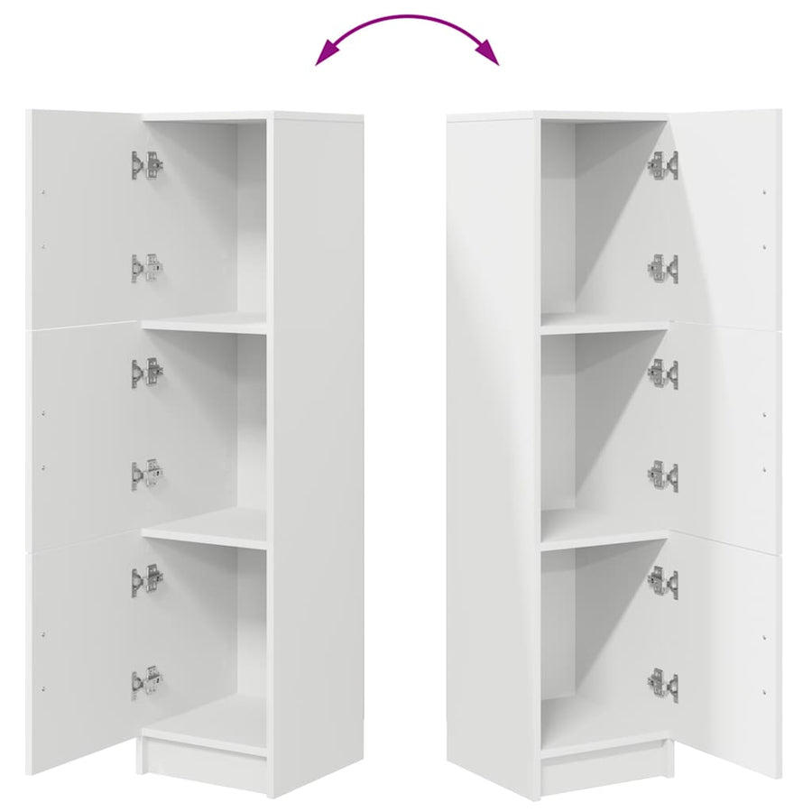 Hoge kast Wit 31.5 x 32 x 122.5 cm